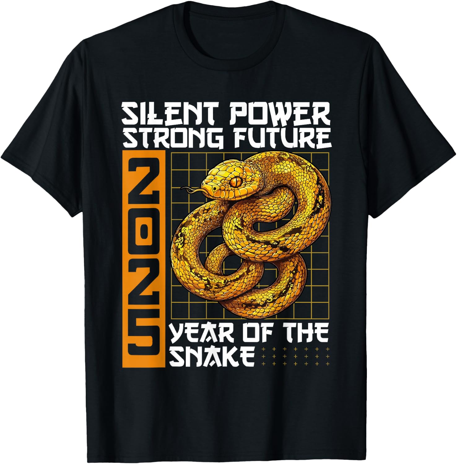 Year Of The Snake Chinese New Year 2025 T-Shirt - T-Shirt | Black