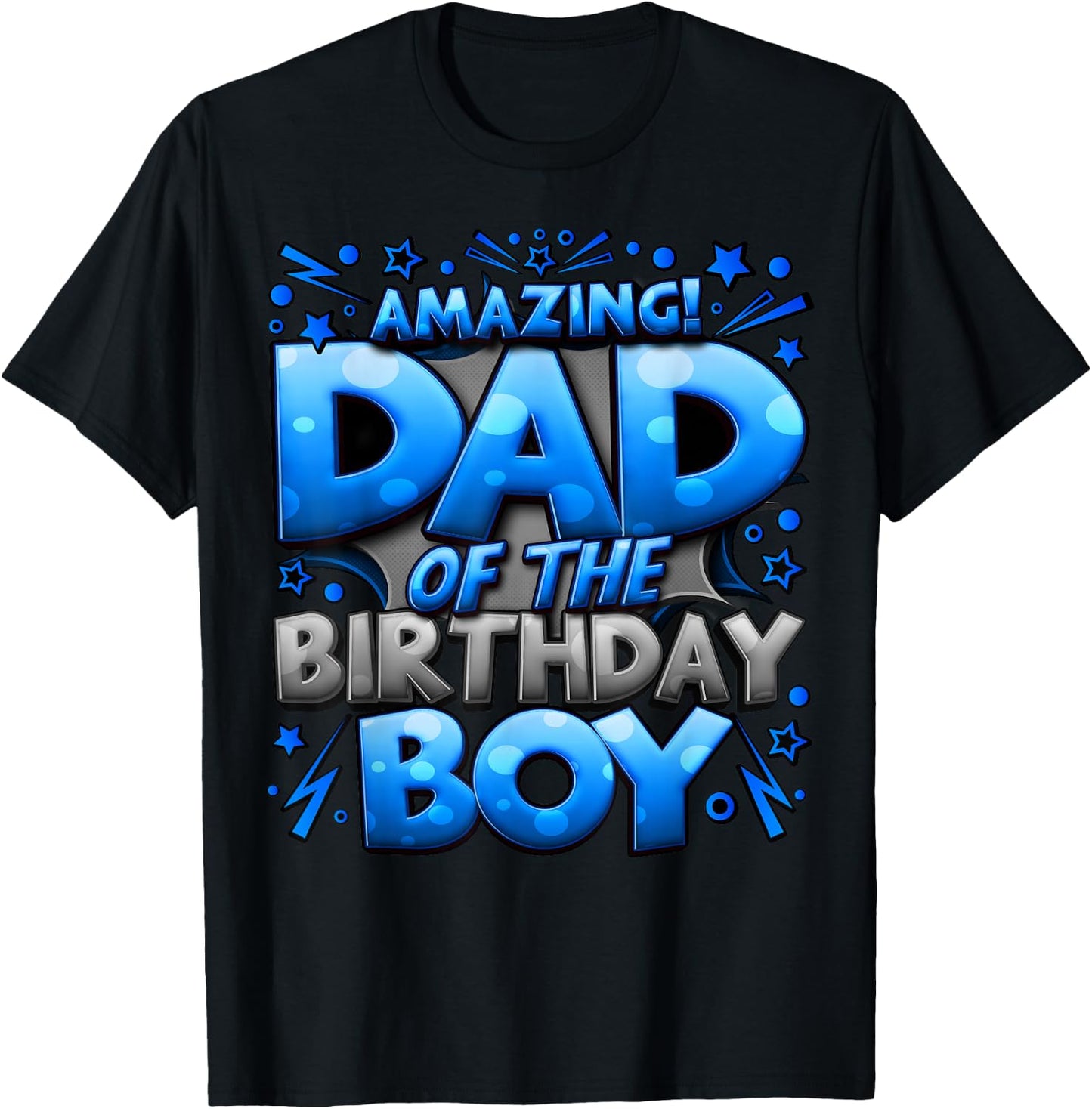 Dad of The Birthday Boy Matching Family Father T-Shirt - T-Shirt | Black