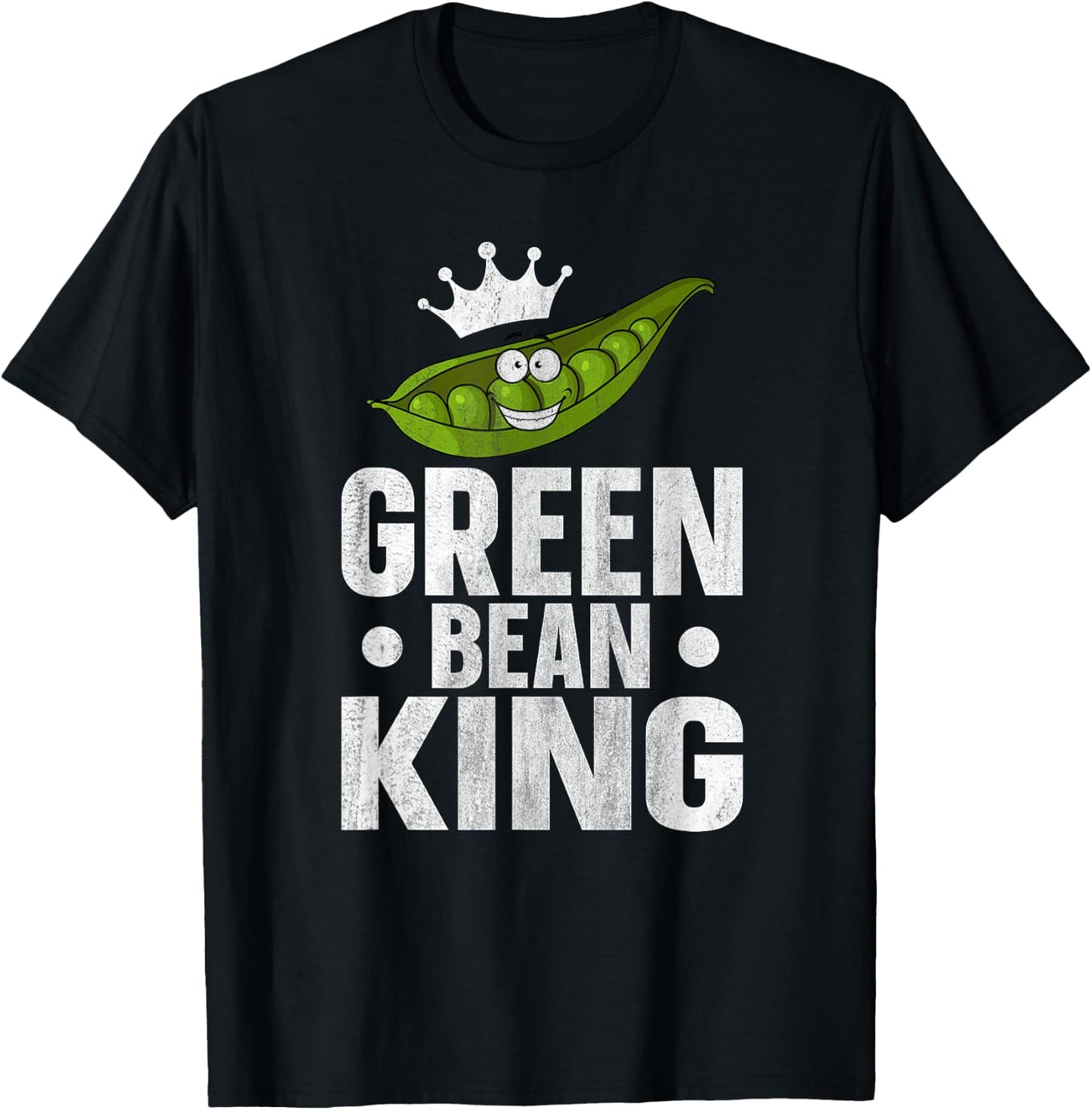 Green Bean King T-Shirt - T-Shirt | Black