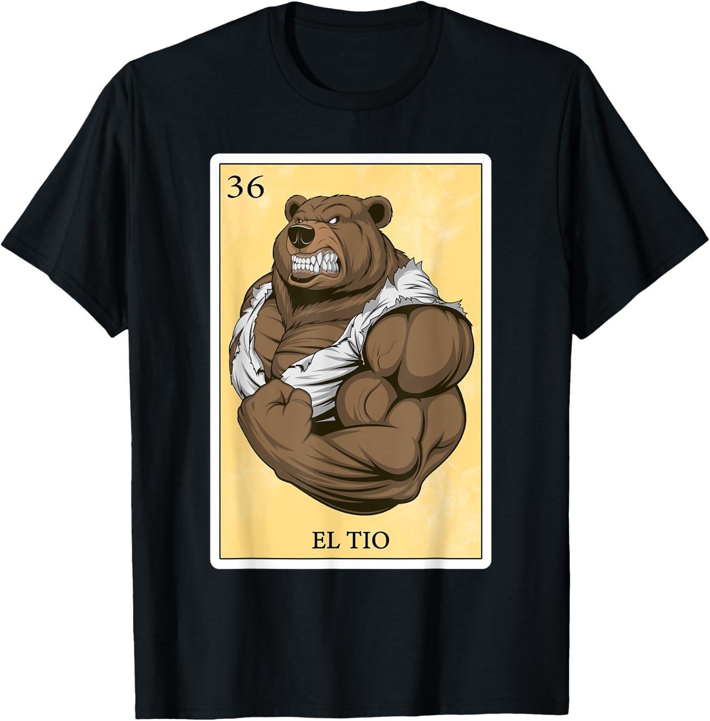 Funny Spanish-Mexican Bingo Gifts for Tio - El Tio T-Shirt - T-Shirt | Black