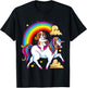 Cavalier King Charles Spaniel Ruby and Unicorn Gifts T-Shirt - T-Shirt | Black