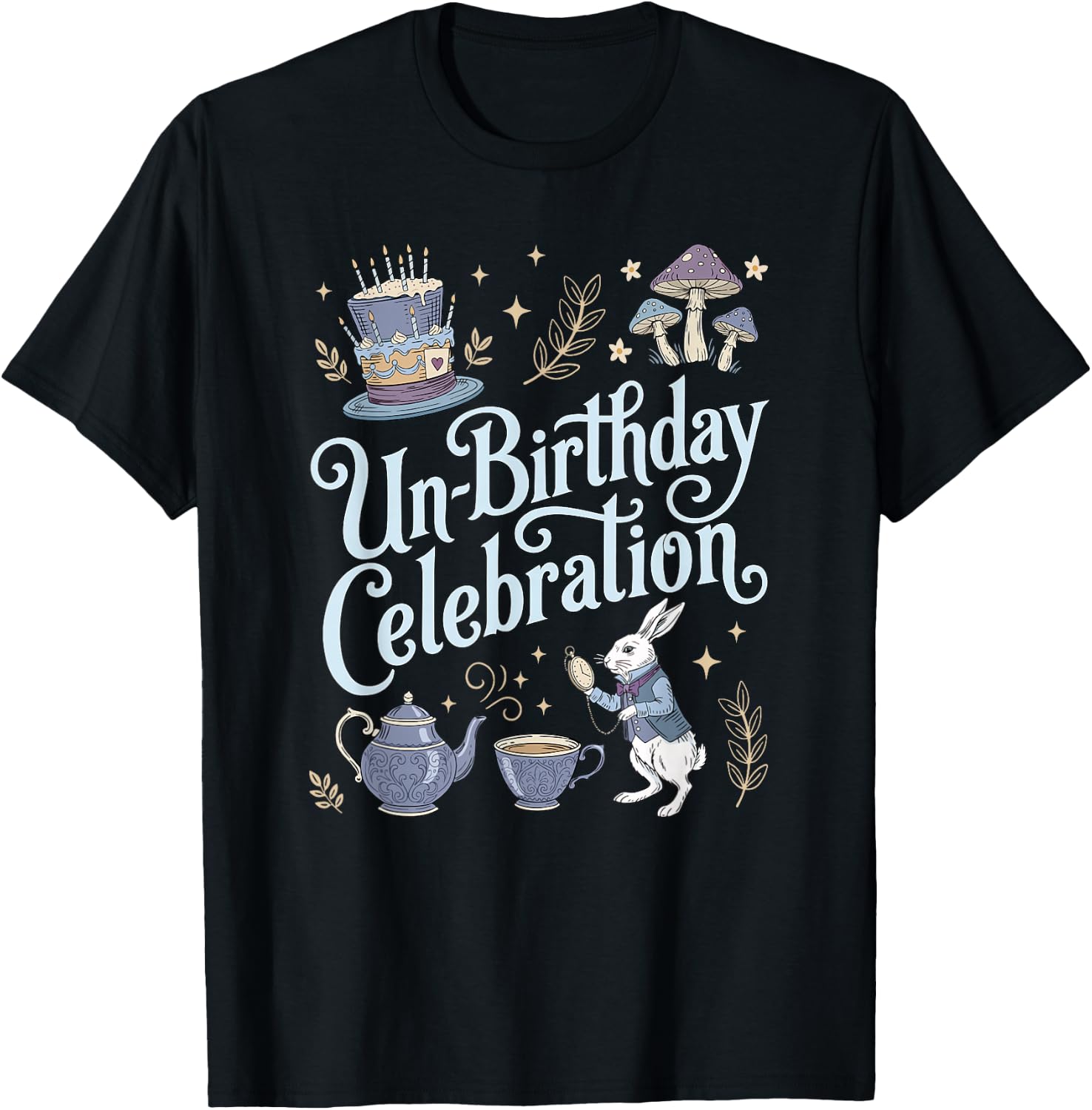 Unbirthday Alice au Pays des Merveilles Anniversaire T-Shirt - T-Shirt | Black