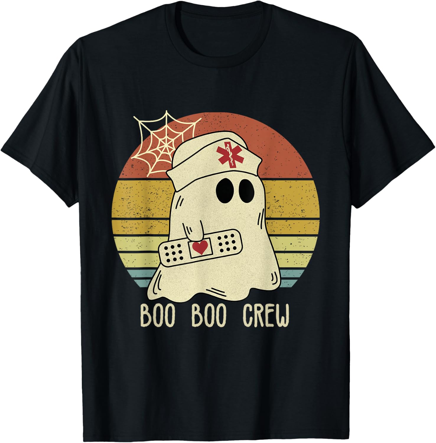 Boo Boo Crew Nurse Halloween Nurse T-Shirt - T-Shirt | Black