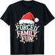 Forced Family Fun Christmas - Black Adults Small Short Sleeve T-Shirt - T-Shirt | Black