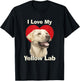 I Love My Yellow Lab Yellow Labrador Retriever Puppy Dog Women Kids T-Shirt - T-Shirt | Black