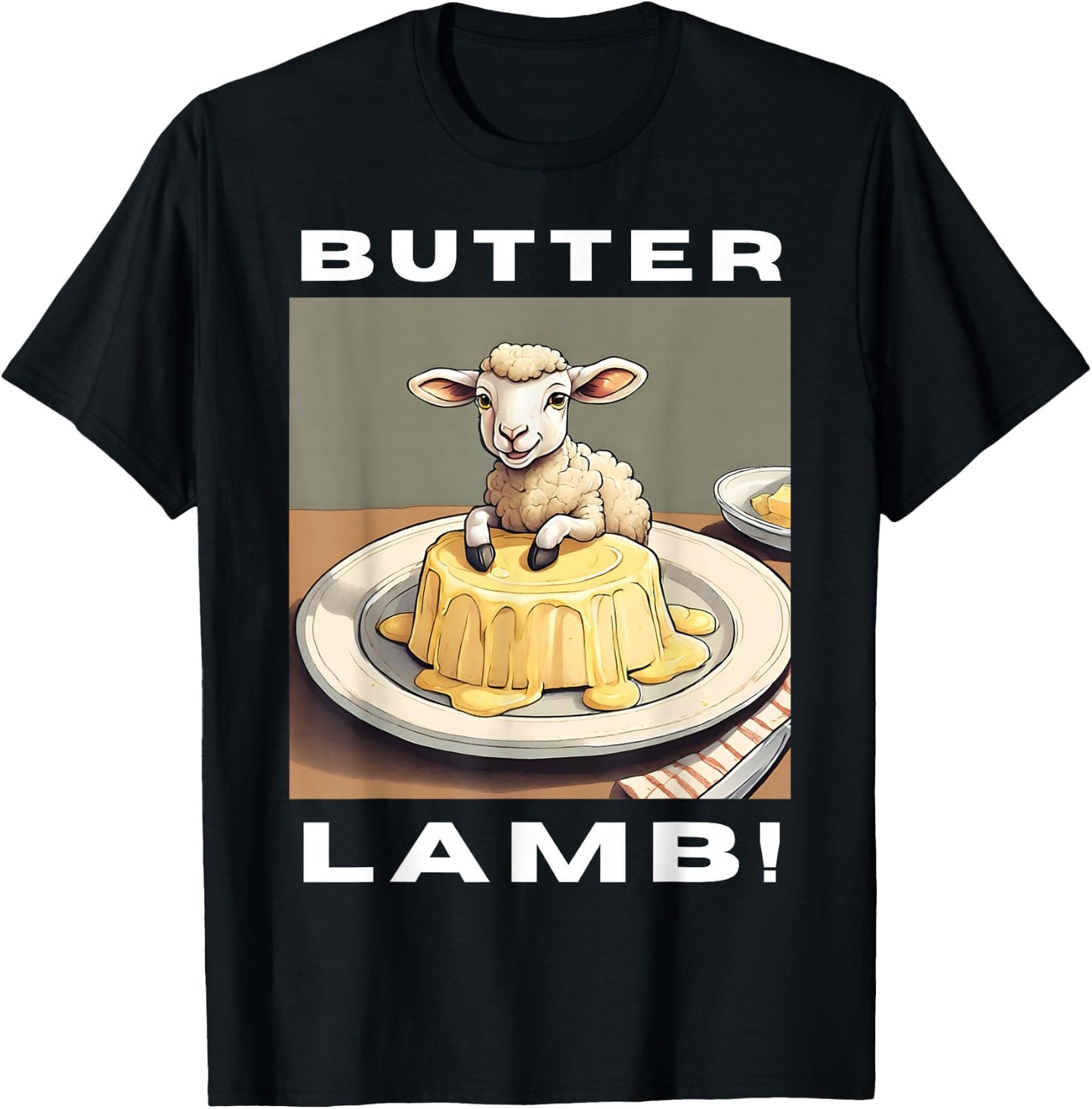 Buffalo Traditions NY And Easter Polish Culture Butter Lamb T-Shirt - T-Shirt | Black