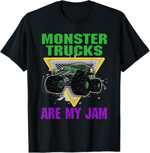 Monster Trucks Are My Jam T-Shirt - T-Shirt | Black