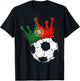 Portuguese Flag Novelty Portugal T-Shirt - T-Shirt | Black