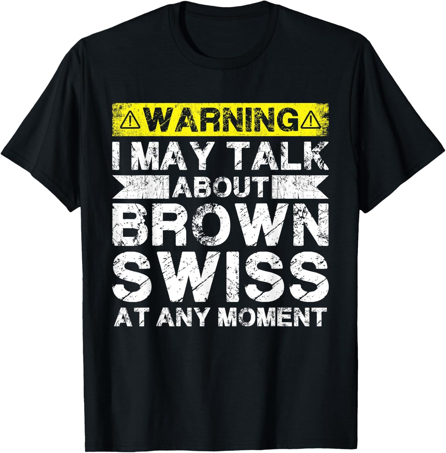 Talk About Cow Rancher - Cattle Farmer Breeder Brown Swiss T-Shirt - T-Shirt | Black