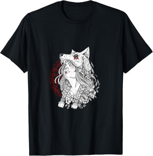 Heilung wolf shaman shirt for viking T-Shirt - T-Shirt | Black