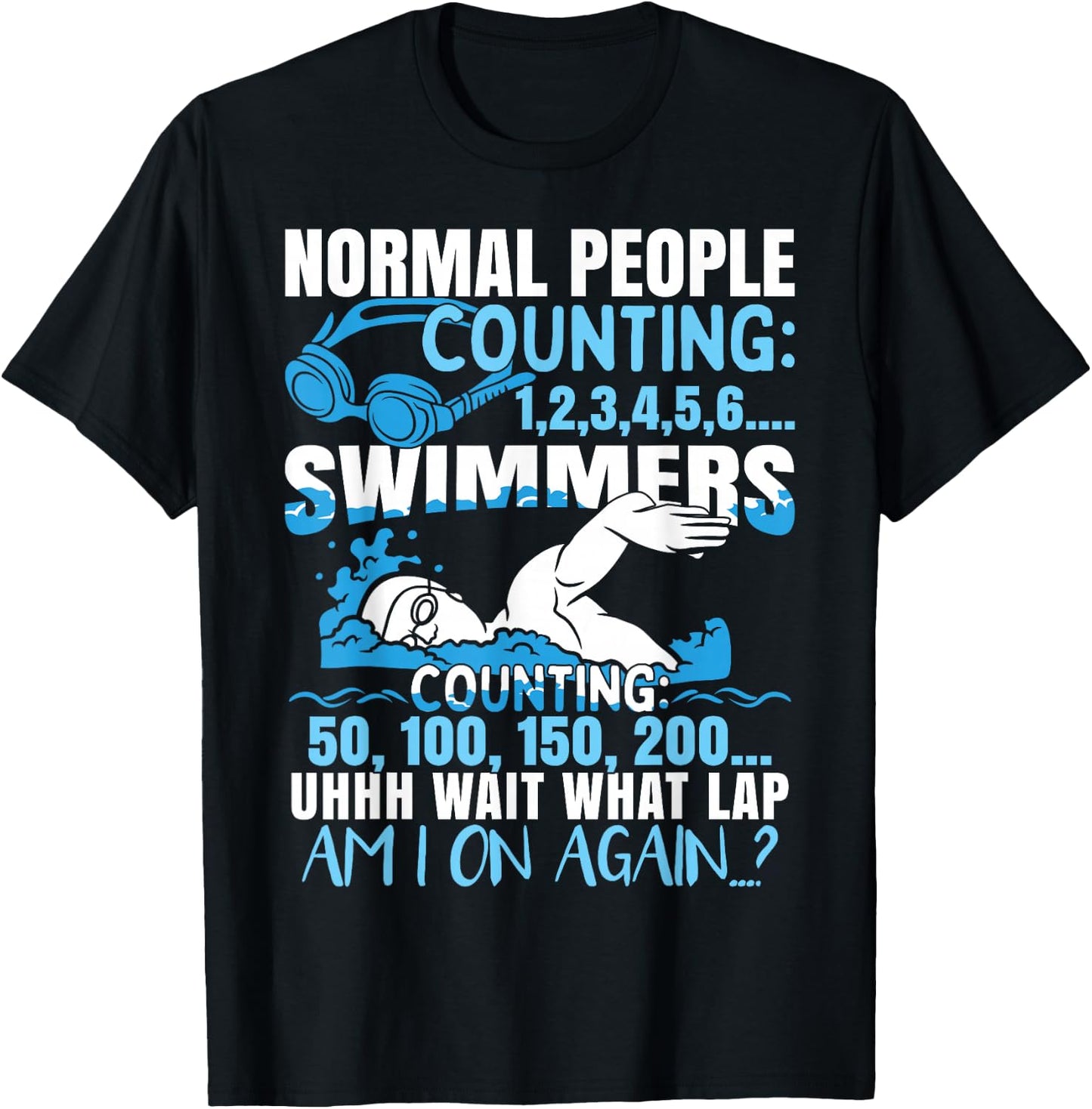 Funny Swimming Humor Swim T-Shirt - T-Shirt | Black