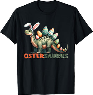 Ostergeschenke Ostern Outfit Junge Mädchen Dinosaurier Dino T-Shirt - T-Shirt | Black