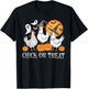 Funny Chicken Halloween Chick Or Treat Women Men Kids T-Shirt - T-Shirt | Black