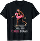 Flock Down Funny Bigfoot Flamingo T-Shirt - T-Shirt | Black