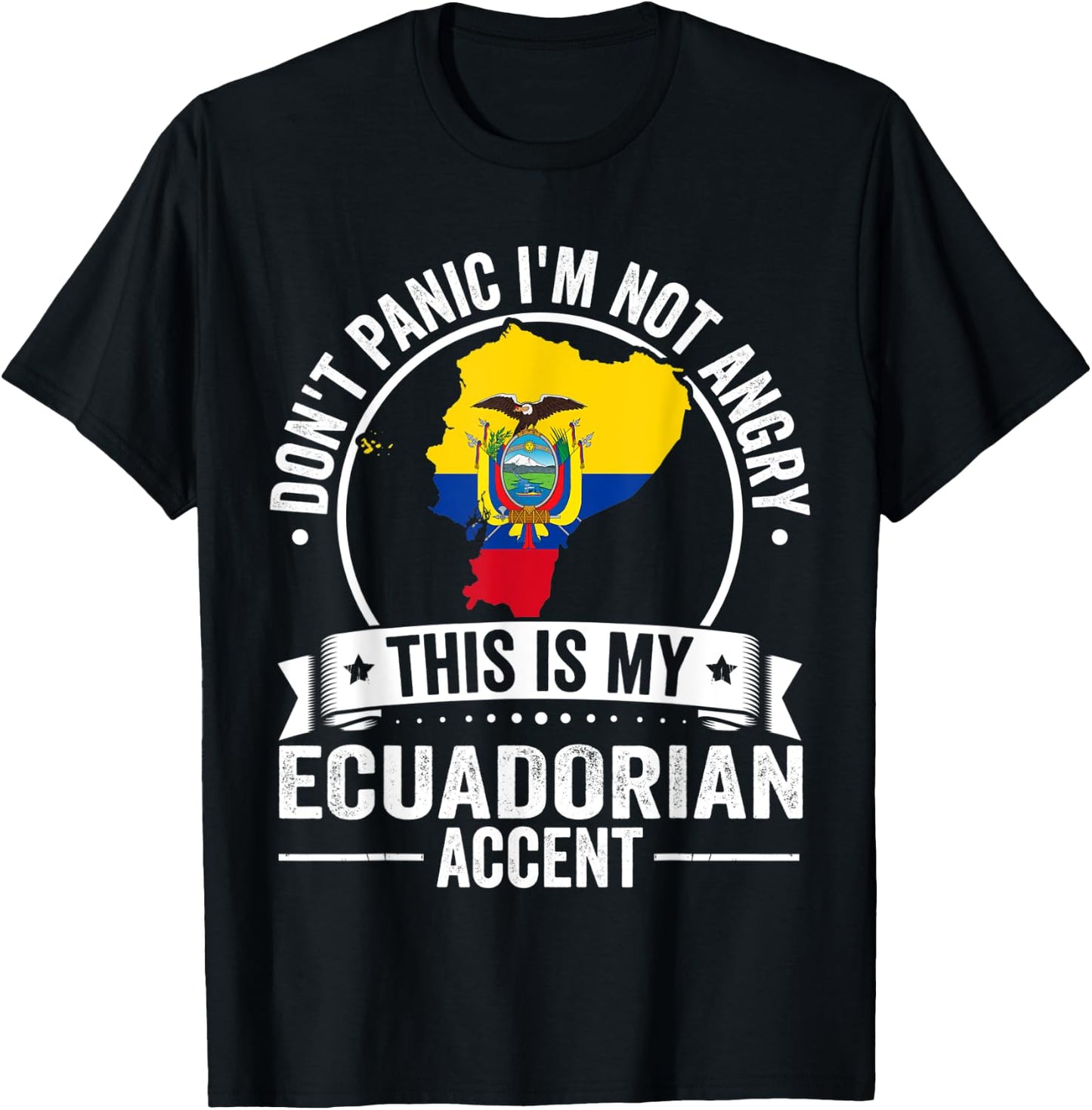 Ecuadorian Roots Outfit Funny Ecuador Heritage Men Women T-Shirt - T-Shirt | Black