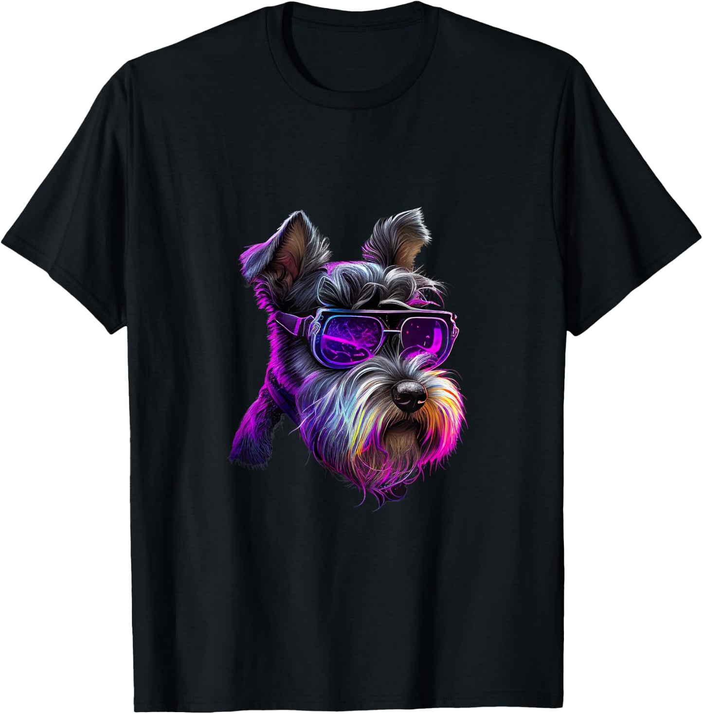 Miniature Schnauzer Dogs Miniature Schnauzers T-Shirt - T-Shirt | Black