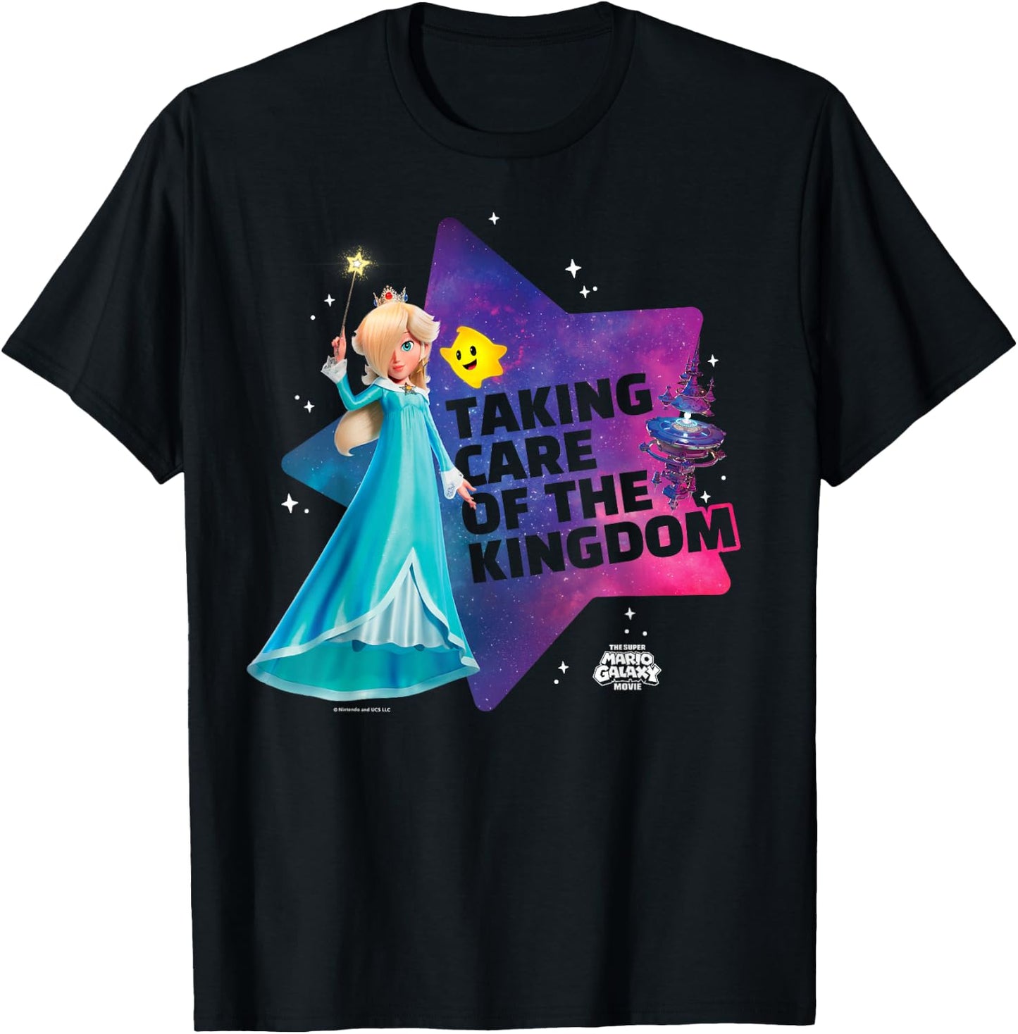 The Super Mario Galaxy Movie Rosalina Taking Care T-Shirt - T-Shirt | Black