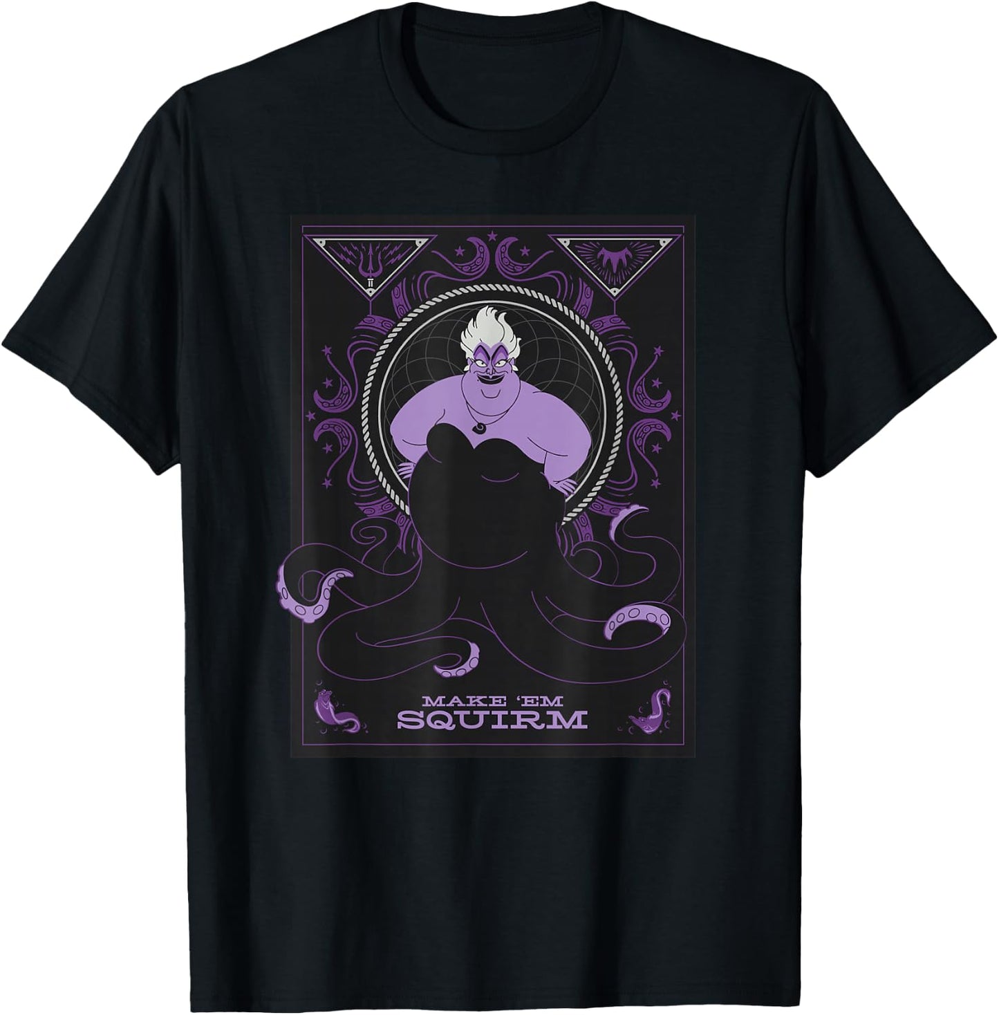 Disney Villains Ursula The Little Mermaid Make ‘Em Squirm T-Shirt - T-Shirt | Black