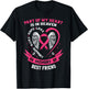 Part of my Heart is in Heaven Best Friend Breast Cancer Gift T-Shirt - T-Shirt | Black