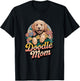 Doodle Mom Goldendoodle Dog Funny T-Shirt - T-Shirt | Black
