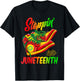 Stepping Into Juneteenth Afro Woman Black Girls Sneakers Men T-Shirt - T-Shirt | Black