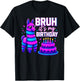 Bruh It’s My Birthday Funny Llama Pinata Bday T-Shirt - T-Shirt | Black