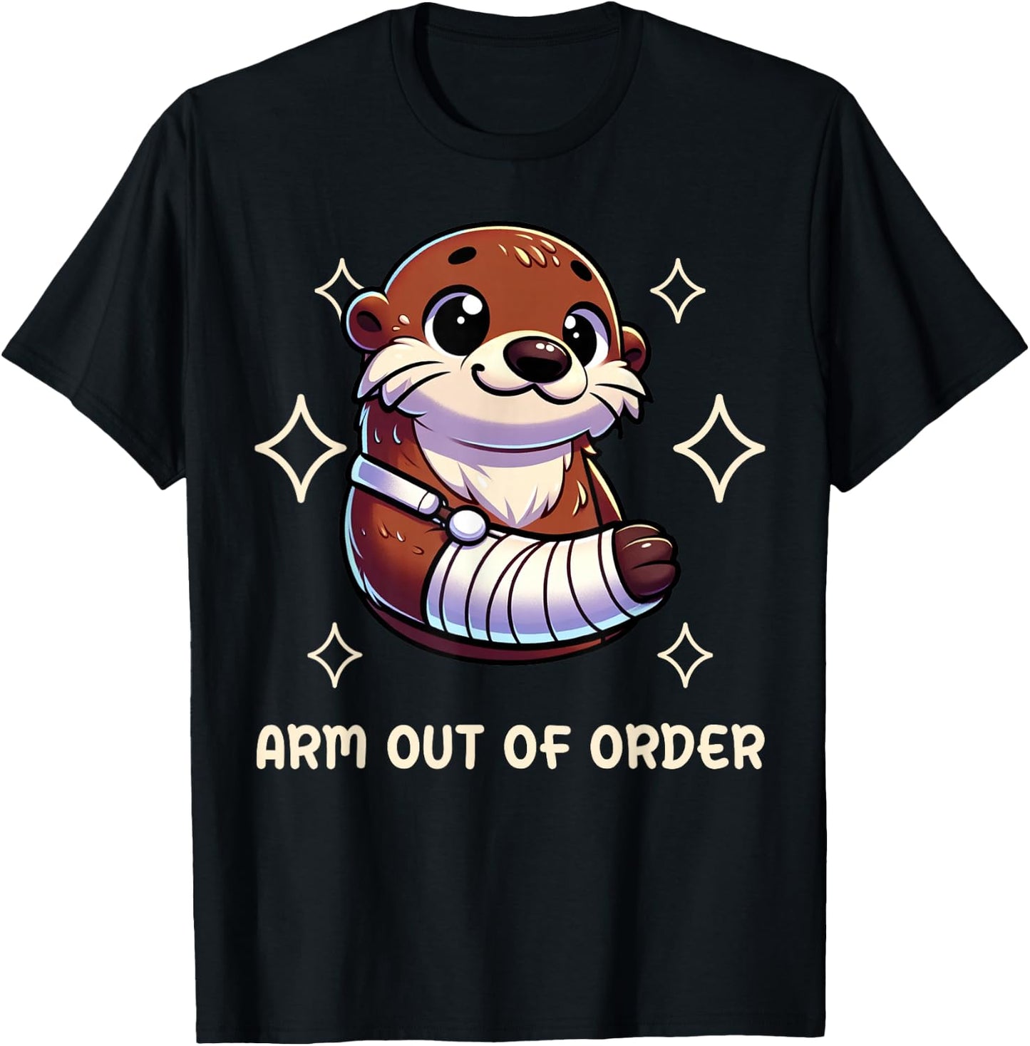 Funny Arm Out Of Order Broken Arm Gifts For Kids T-Shirt - T-Shirt | Black