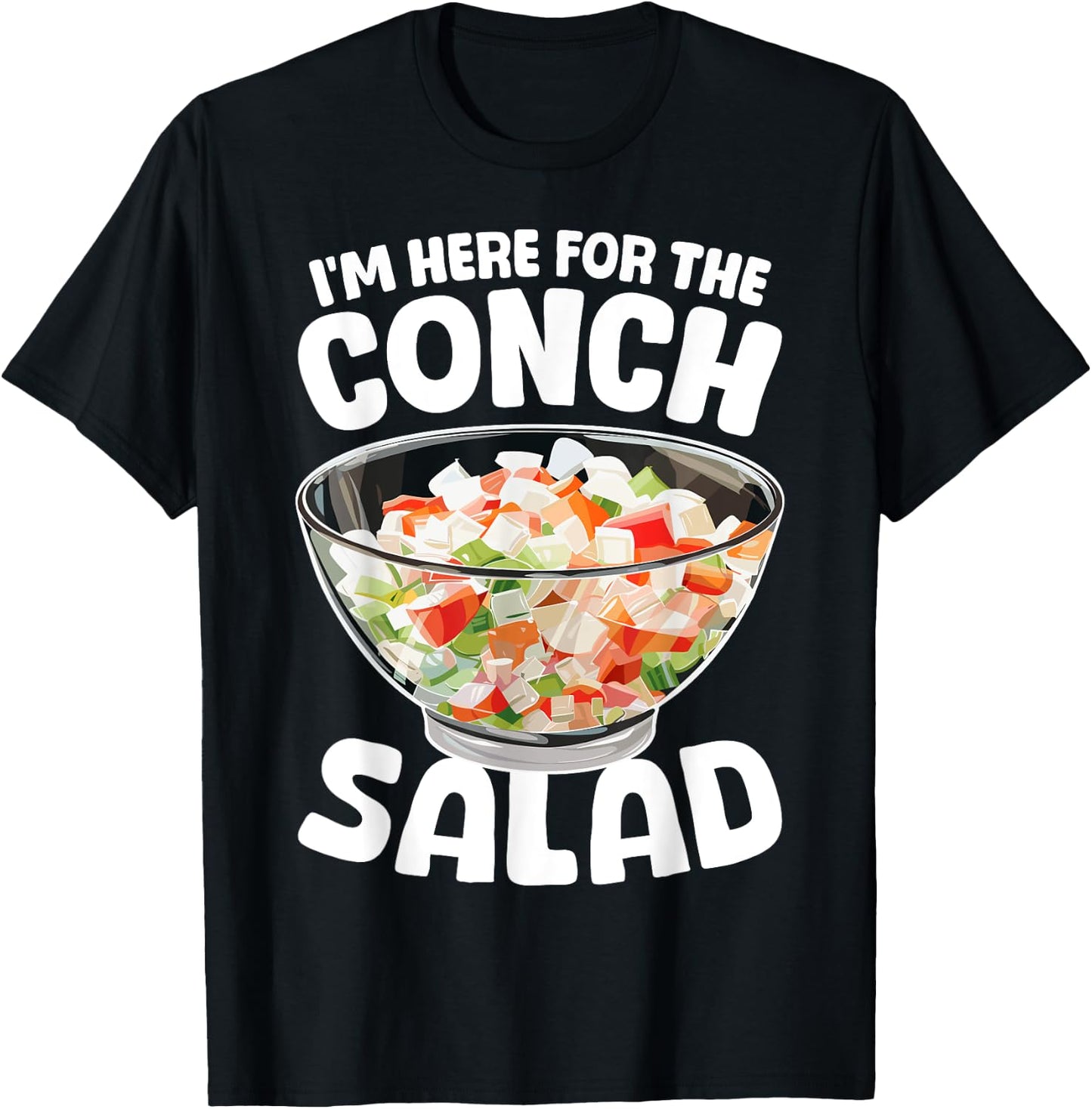 Conch Salad Bahamian Food T-Shirt - T-Shirt | Black