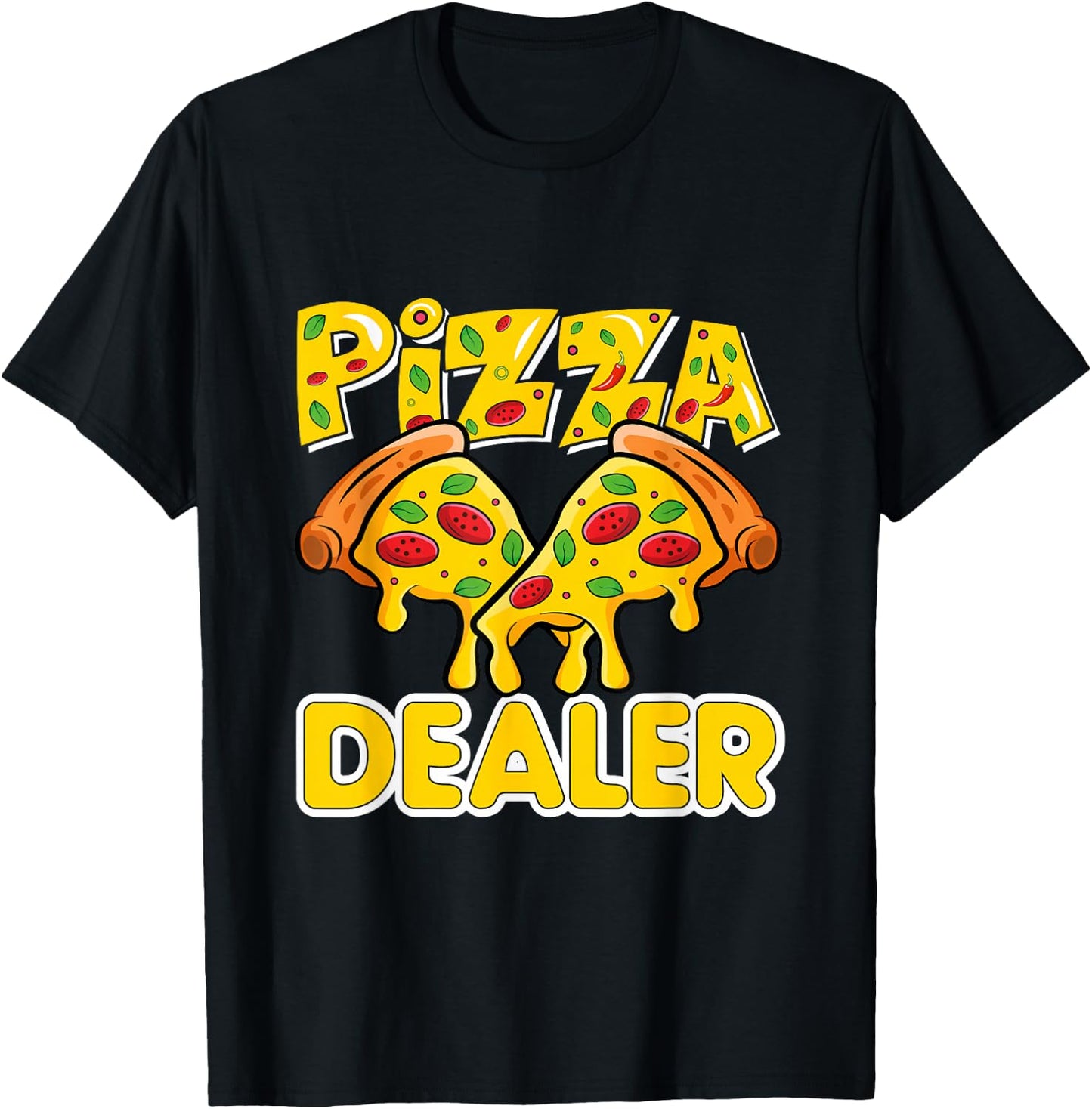 Pizza Dealer Pizza Lover T-Shirt - T-Shirt | Black
