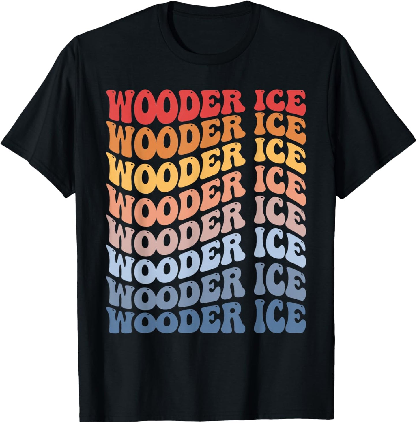 Wooder Ice Groovy Retro Sunset T-Shirt - T-Shirt | Black