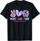 Peace Love Cure Sunflower Clubfoot Awareness T-Shirt - T-Shirt | Black