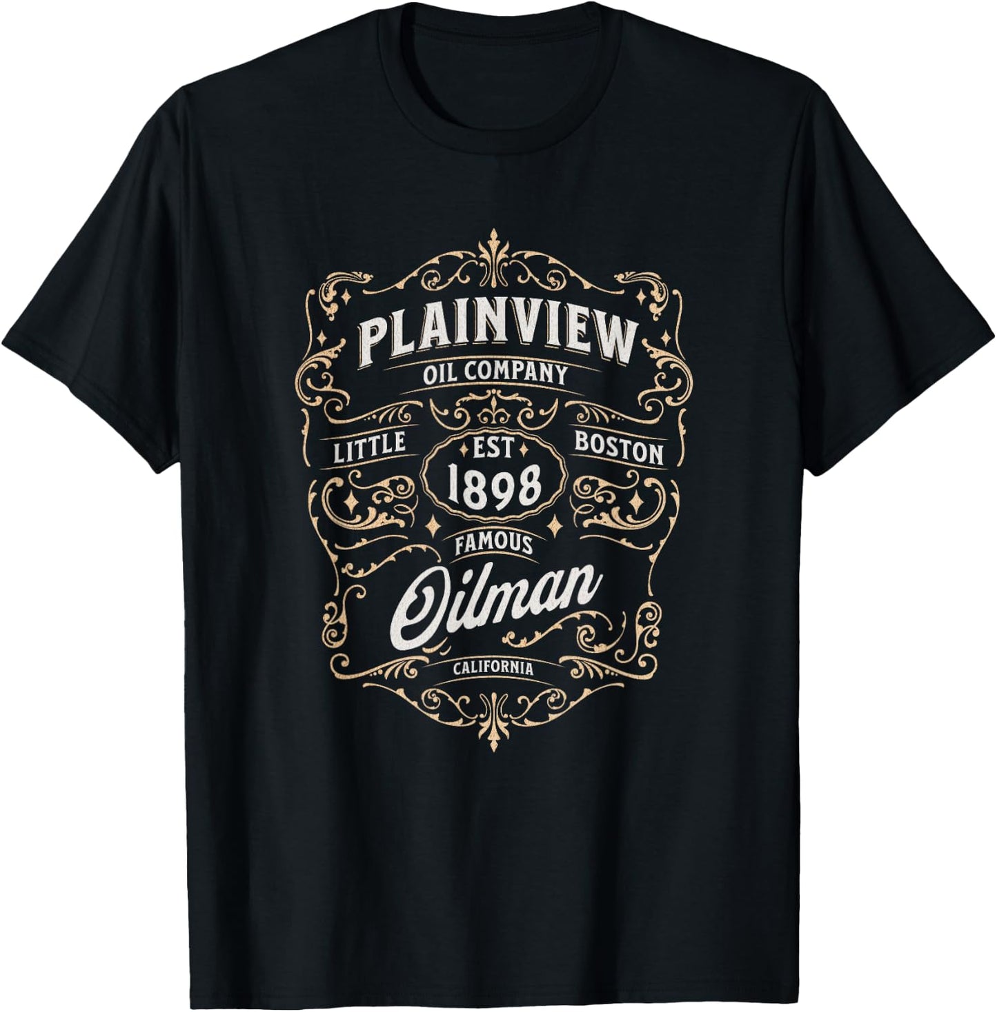 Plainview Oil Company - Est. 1898 - vintage logo T-Shirt - T-Shirt | Black