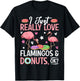 I Just Really Love Flamingos & Donuts, Ok? Girl T-Shirt - T-Shirt | Black