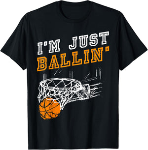 Basketball Geschenkidee Streetball Herren Kinder Jungs Coach T-Shirt - T-Shirt | Black