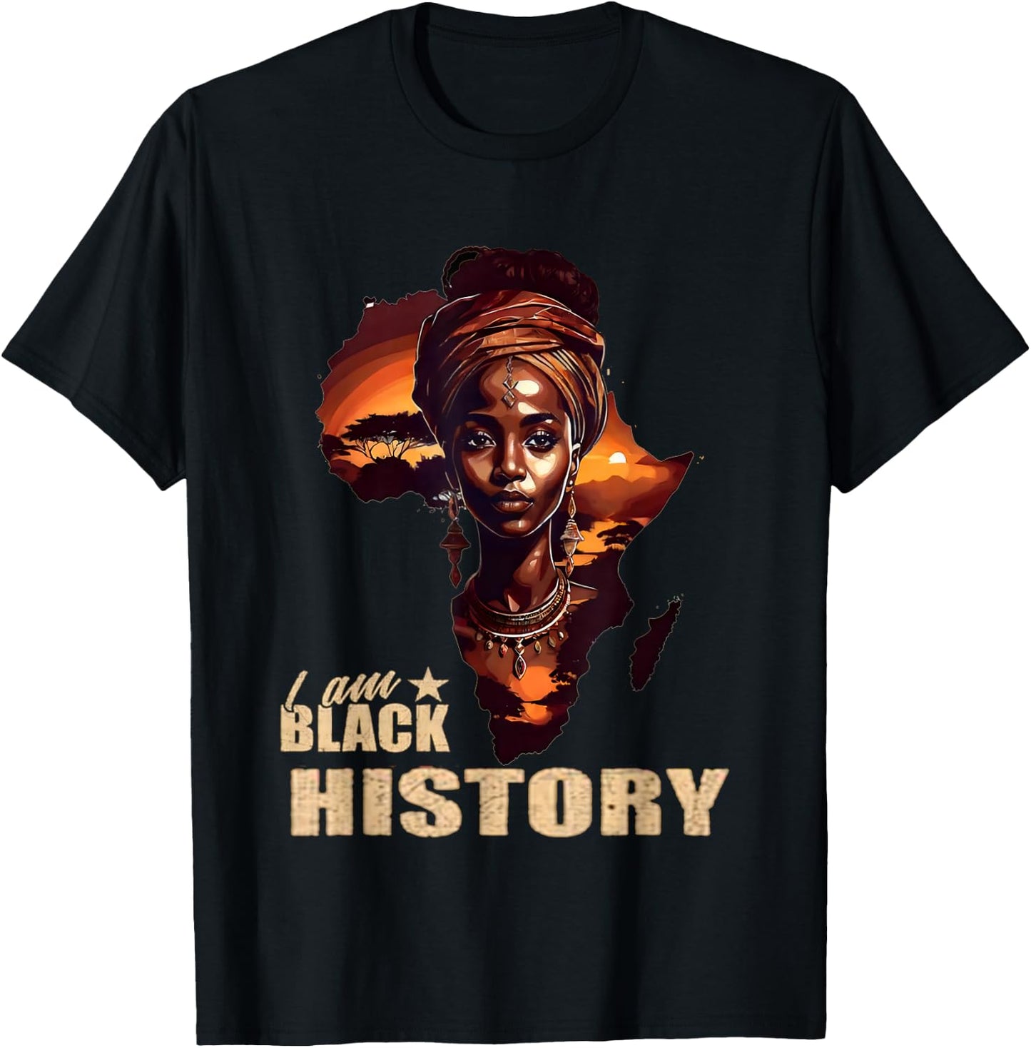 Black History Month Afrikanische Frau, Mädchen und Kinder T-Shirt - T-Shirt | Black