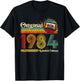 1984 Vintage Geburtstag Retro Vintage Männer Frauen Geschenk T-Shirt - T-Shirt | Black