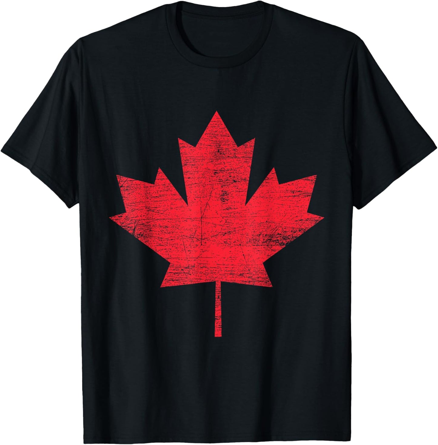Vintage Maple Leaf Canada T-Shirt - T-Shirt | Black
