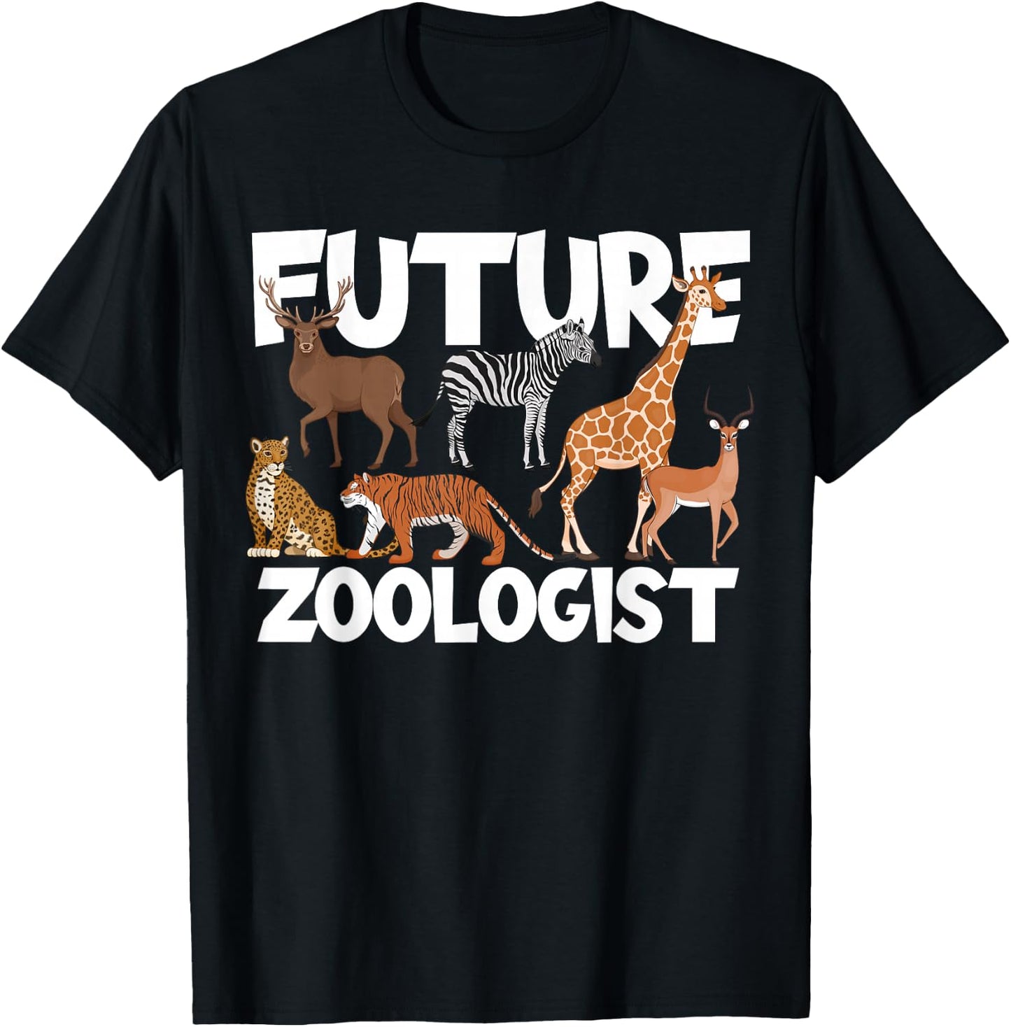 Future Zoologist Zoo Safari Wild Animal Lovers T-Shirt - T-Shirt | Black