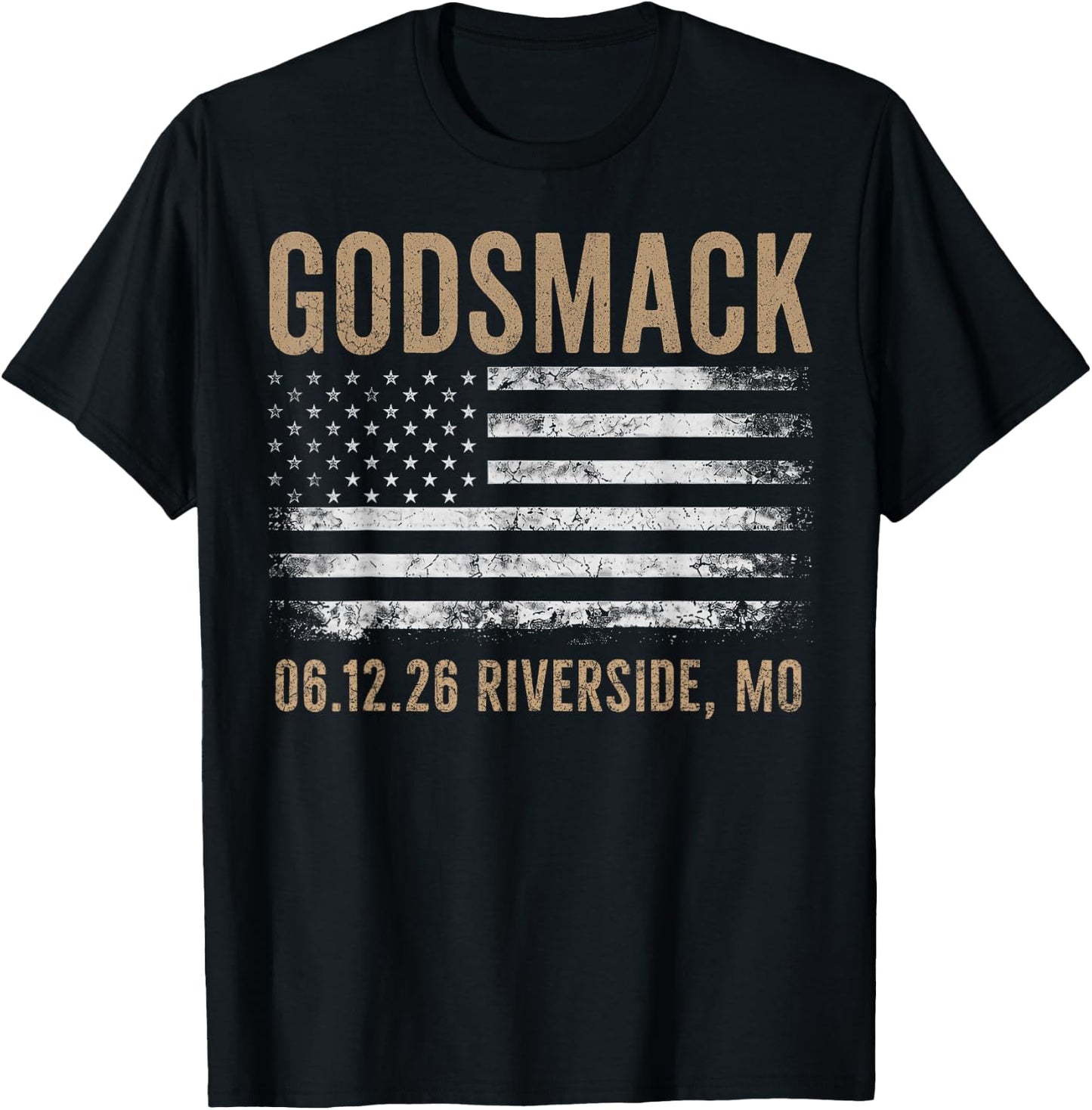 Godsmack The Rise of Rock 2026 Riverside T-Shirt - T-Shirt | Black
