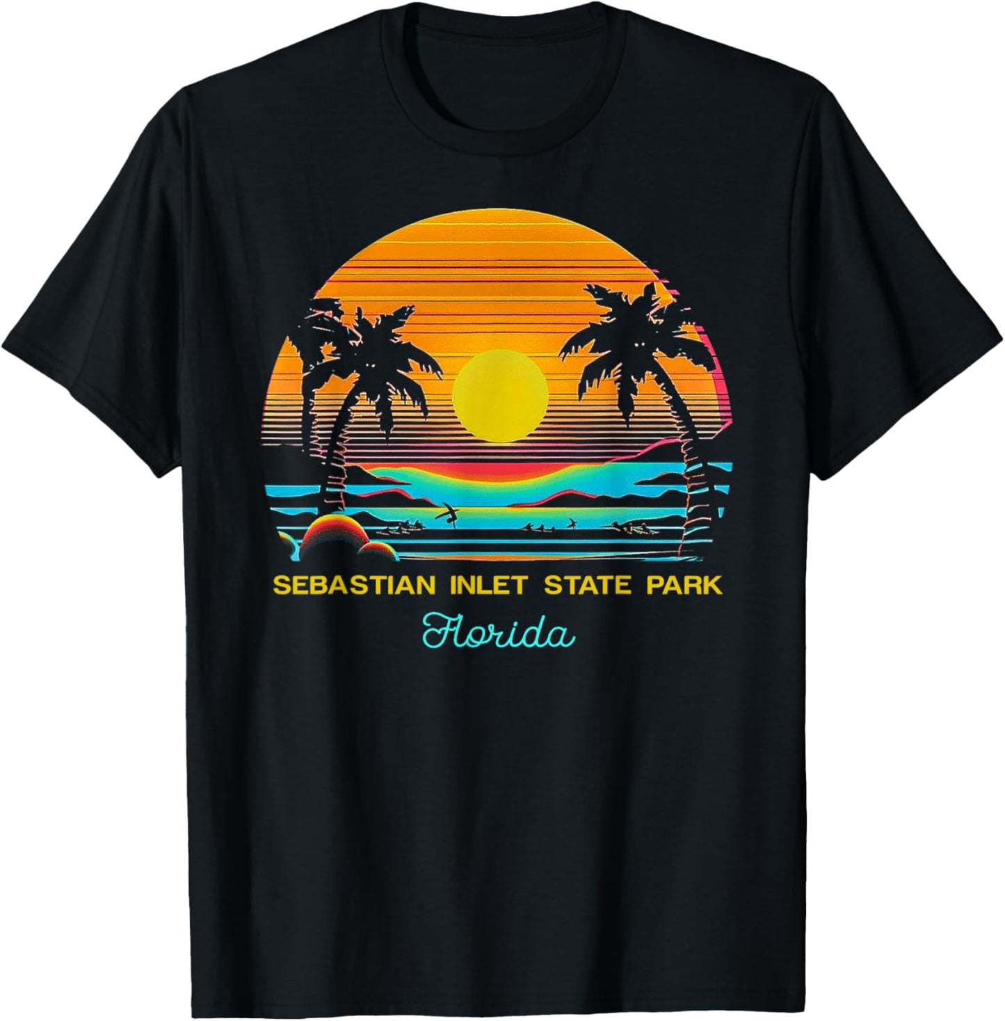 Sebastian Inlet State Park Florida T-Shirt - T-Shirt | Black