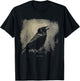 Mystic Gothic Raven Crow Grunge Occult Dark Art Aesthetic T-Shirt - T-Shirt | Black