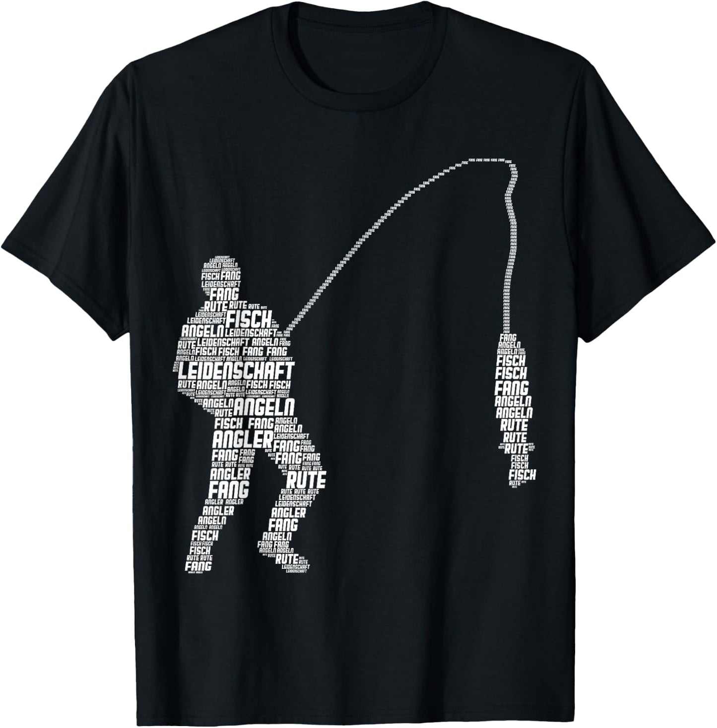 Angler Angeln Fischer Fisch Herren Jungen Kinder Angel T-Shirt - T-Shirt | Black