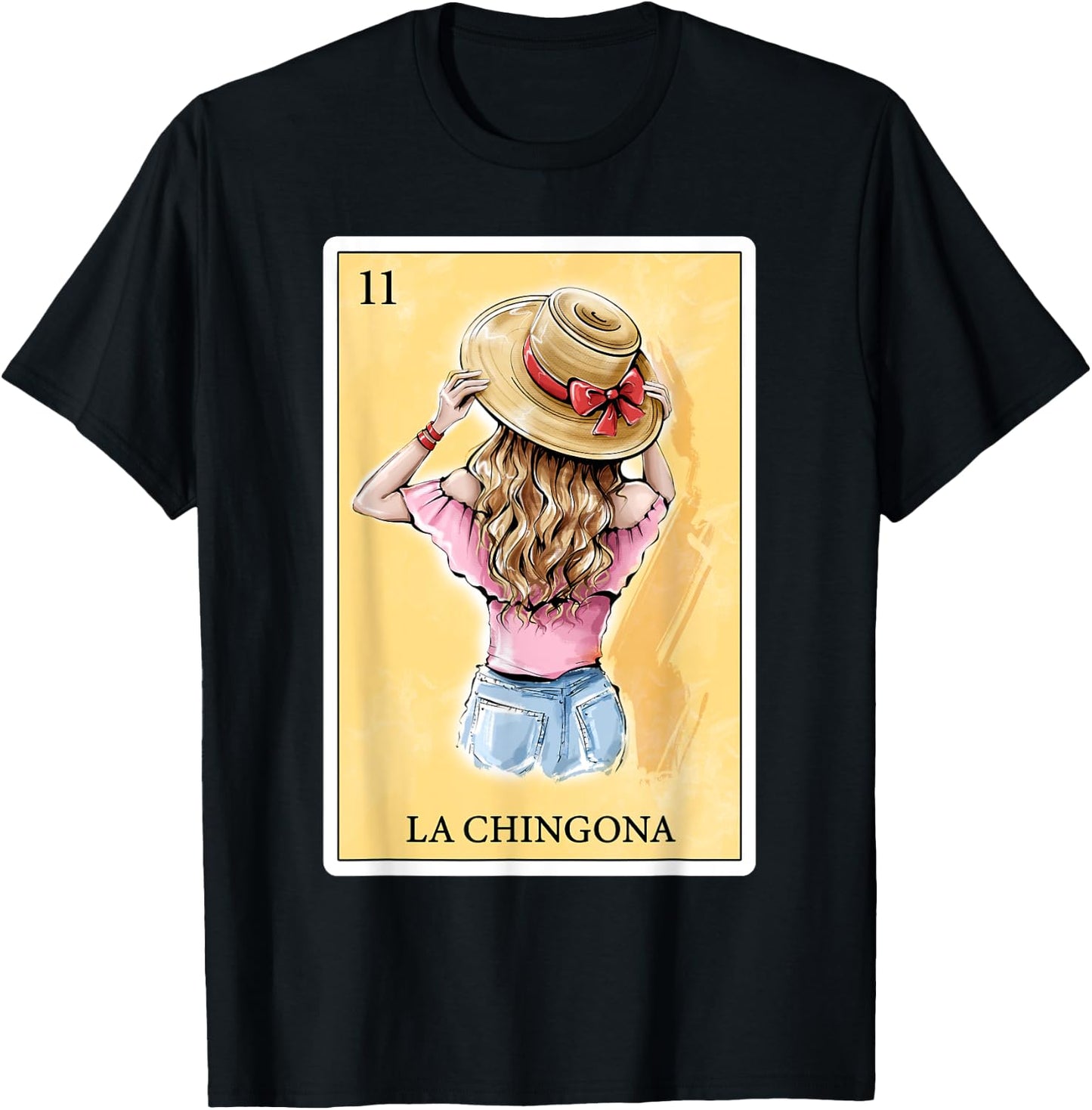 Funny Spanish-Mexican Bingo Gifts - La Chingona T-Shirt - T-Shirt | Black