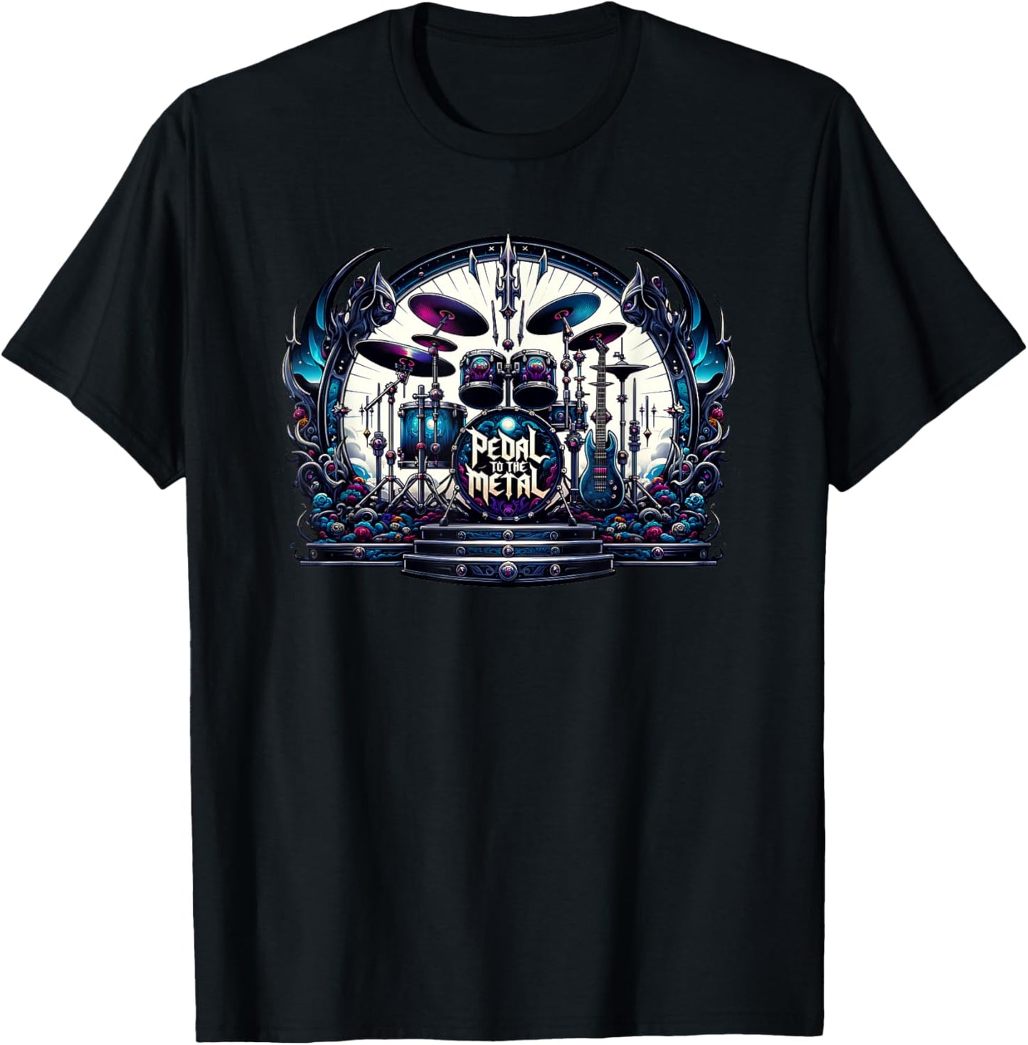 Heavy Metal Drummer T-Shirt - T-Shirt | Black