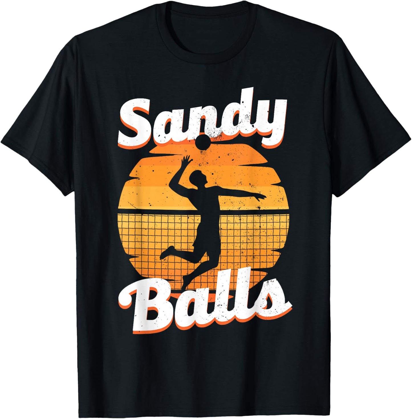 Funny Beach Volleyball Art Women Beach Volley Player T-Shirt - T-Shirt | Black