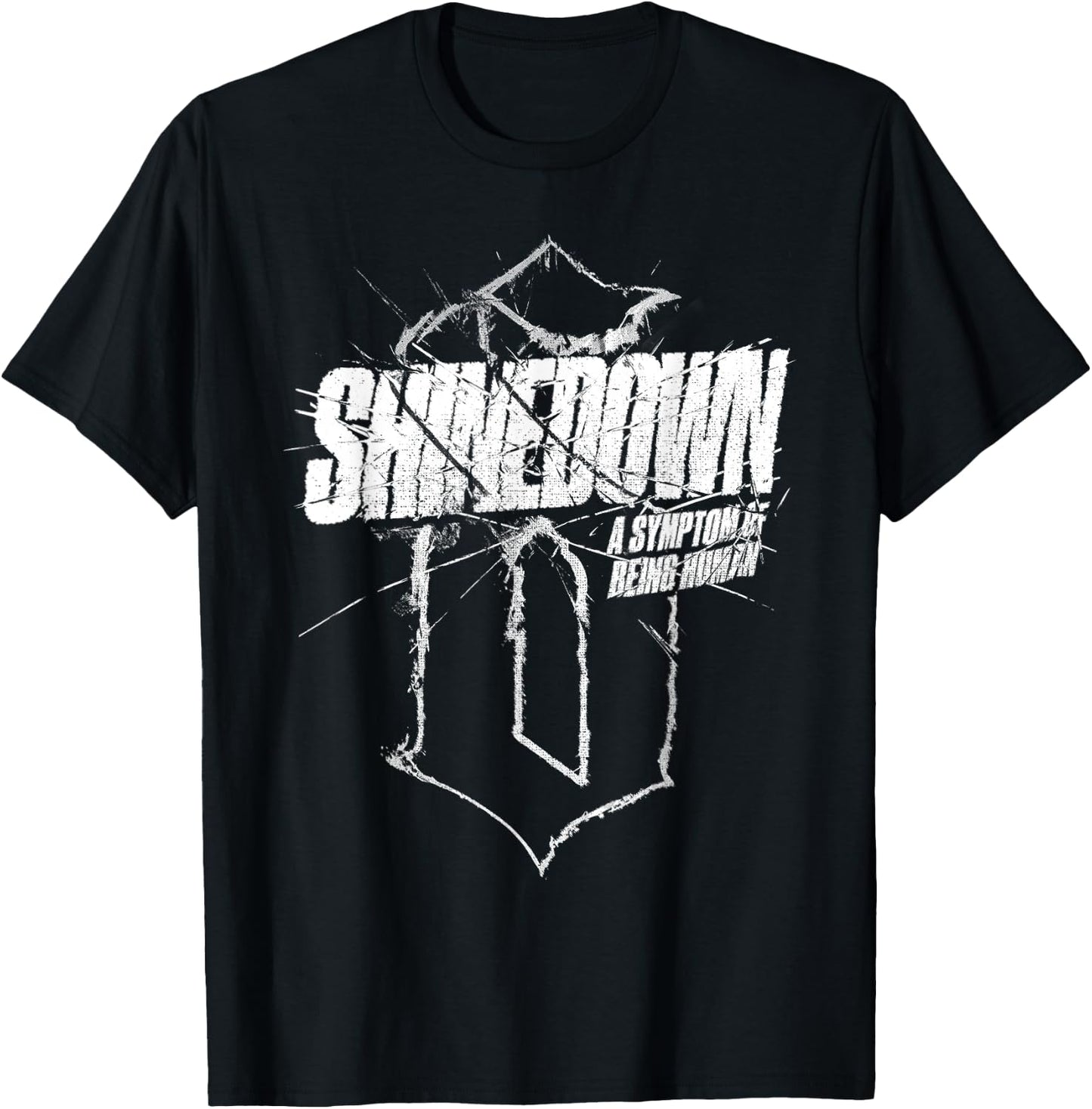 Shinedown Shattered Logo T-Shirt - T-Shirt | Black