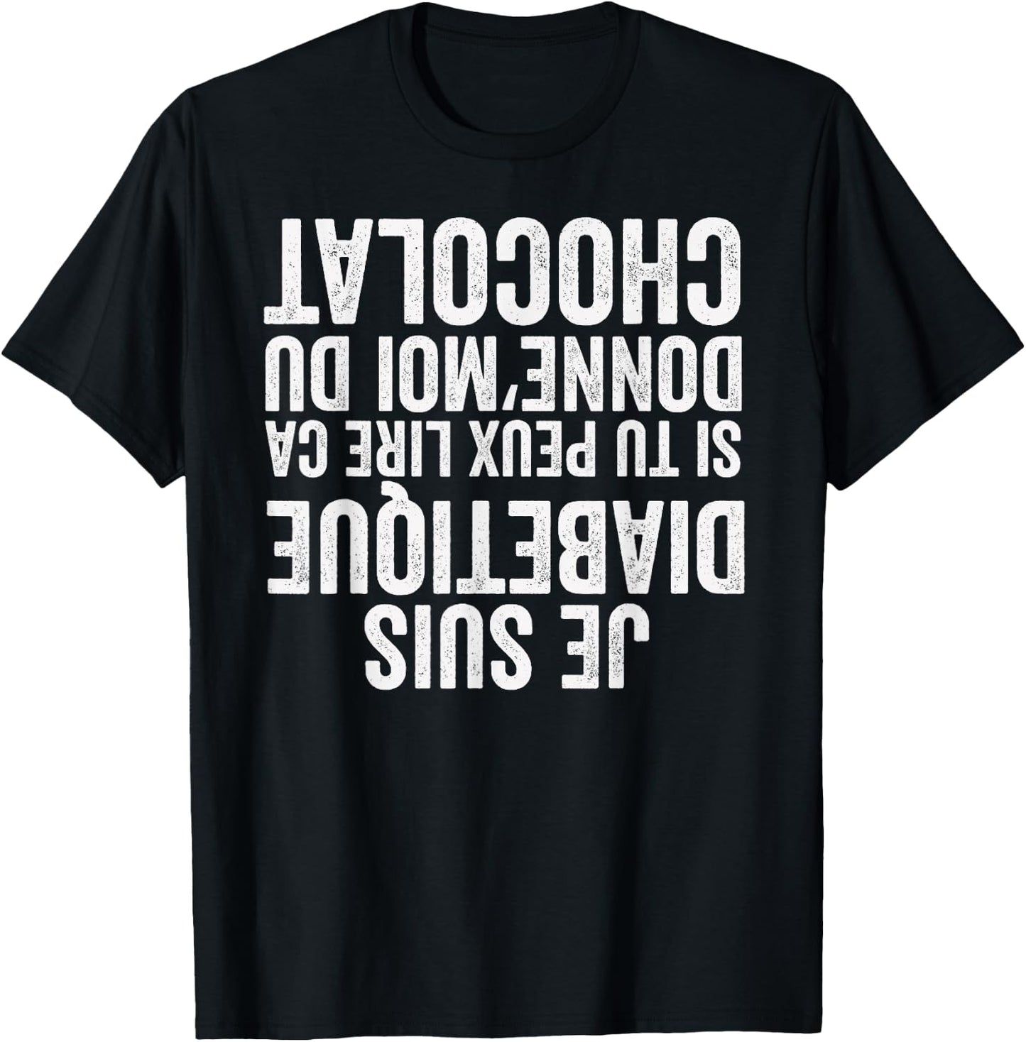Funny Quote About Diabetes - Joke About Fainting , Black, S T-Shirt - T-Shirt | Black