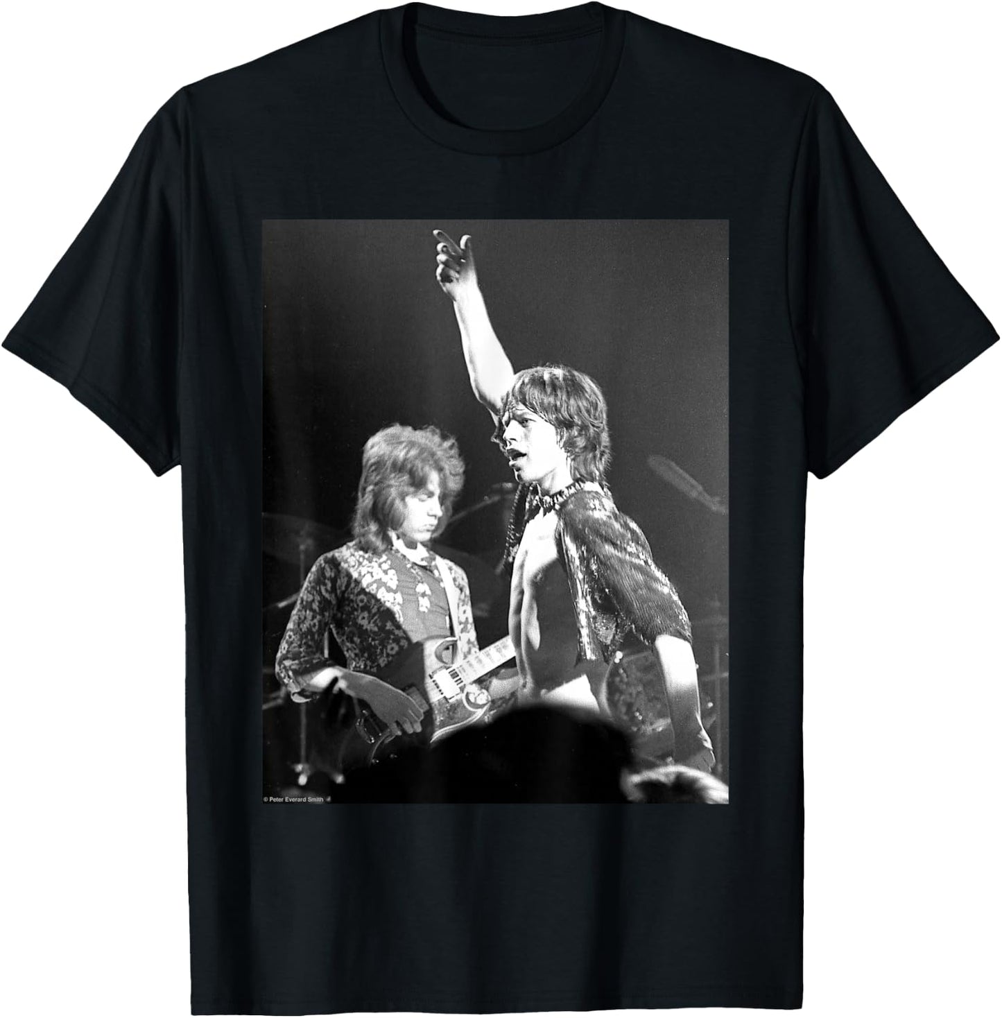 Mick Jagger Mick Taylor The Rolling Stones By Everard Smith T-Shirt - T-Shirt | Black