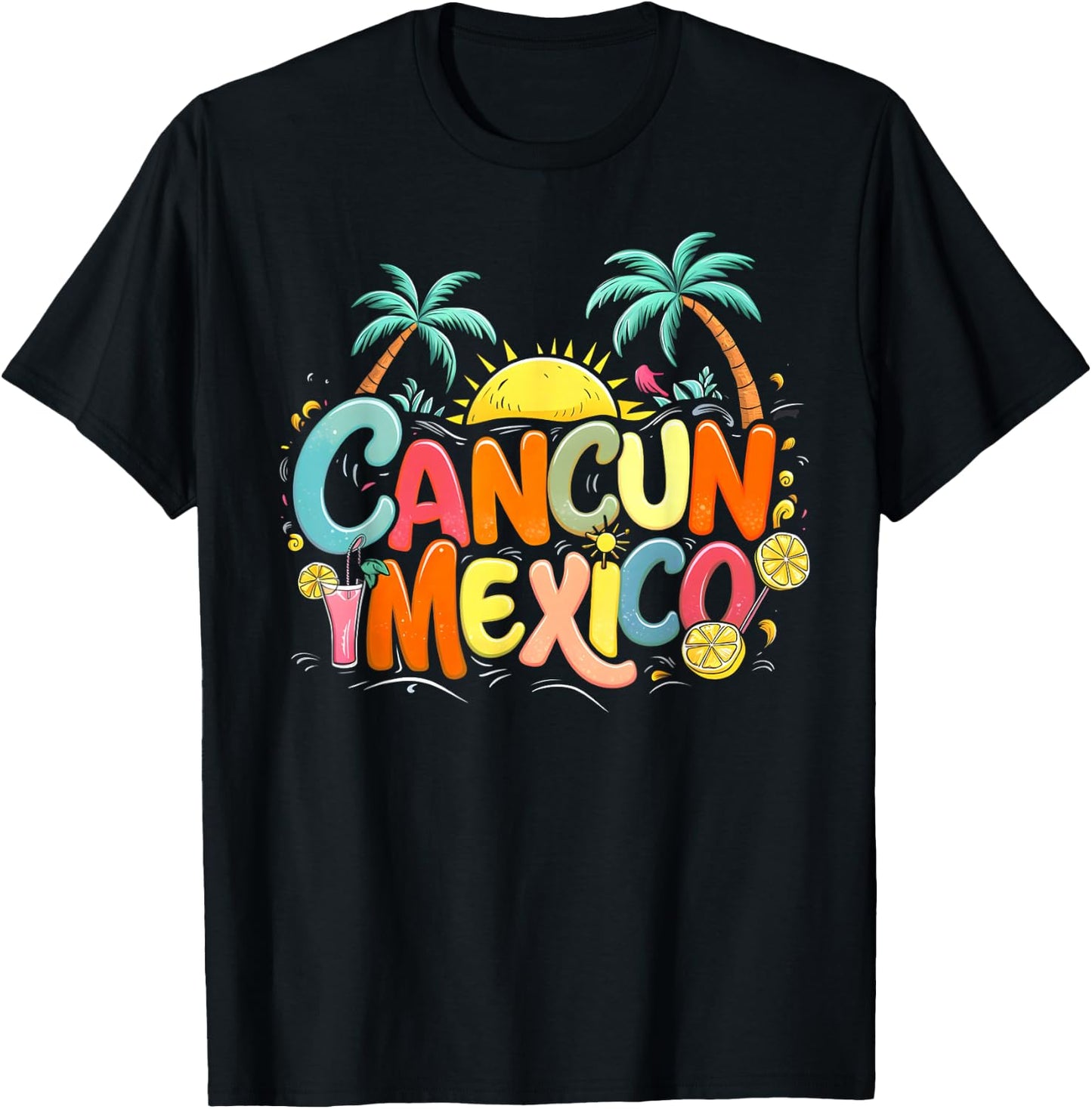 Cancun Mexico T-Shirt - T-Shirt | Black