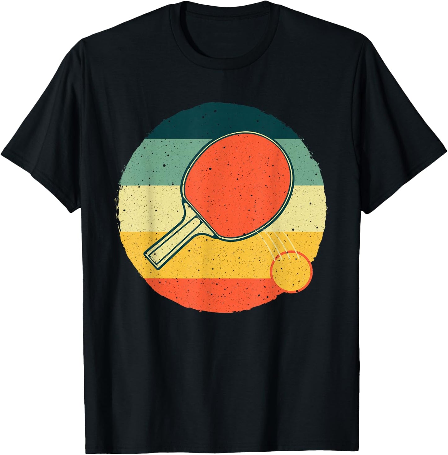 Funny Table Tennis Design Women Ping Pong Players T-Shirt - T-Shirt | Black